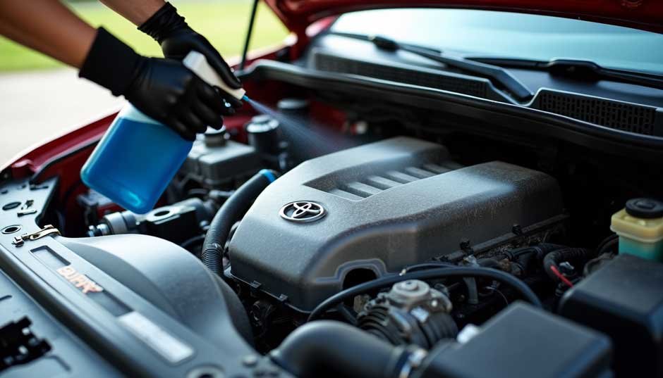 Using Gunk Engine Degreaser on Toyota Tundra Engines